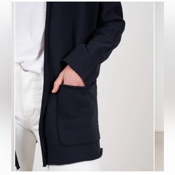 Frank & Eileen Barbara Beach Cardigan Triple Fleece British Royal Navy size M - Picture 3 of 12